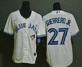Women's Toronto Blue Jays #27 Vladimir Guerrero Jr. white stitched MLB cool base Nike jersey,baseball caps,new era cap wholesale,wholesale hats